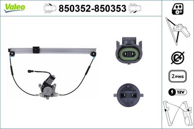 RENAULT CAM MEKANIZMASI ELEKTRIKLI ON SOL SCENIC 1,4 / 1,6 / 1,8 / 1,9 99> – VALEO 850352