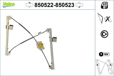VAG CAM MEKANIZMASI ELEKTRIKLI ON SAG GOLF IV 1,6 / 1,8 / 1,9 / 2,0 – VALEO 850523