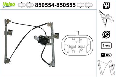 VAG CAM MEKANIZMASI ELEKTRIKLI ON SAG GOLF III 1,4 / 1,6 / 1,8 / 2,0 – VALEO 850555