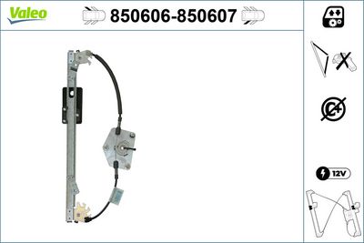 VAG CAM MEKANIZMASI ELEKTRIKLI ARKA SOL GOLF V 1,4 / 1,6 / 1,8 / 1,9 / 2,0 – VALEO 850606