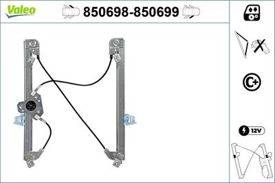 RENAULT CAM MEKANIZMASI ON SOL MEGANE II MOTORSUZ – VALEO 850698