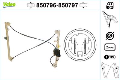 RENAULT CAM MEKANIZMASI ELEKTRIKLI ON SOL MEGANE II 1,4 / 1,5 / 1,6 / 2,0 02>