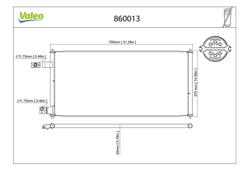 FORD KLIMA RADYATORU (KONDANSER) CONNECT 1.8TDCI 75PS / 90PS / 110PS 02>