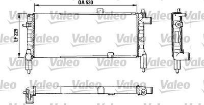 OPEL MOTOR SU RADYATORU CORSA A 1.2 1.4 82>93 KLIMASIZ (MT) [MEKANIK] [34MM]