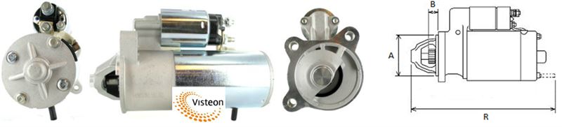 FORD MARS MOTORU 12V 2.0KW 9DIS FORD C-MAX  04>11 1.8 TDCI MONDEO IV 07>14 1.8 TDCI FOCUS II 04>11 1.8 TD