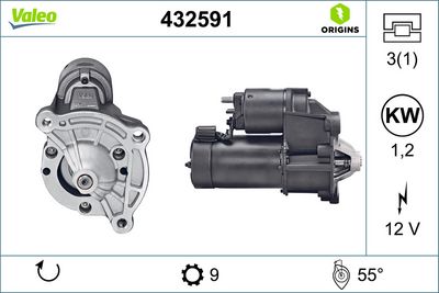 MARŞ MOTORU 12V 9DİŞ CITROËN AX (ZA-_) BX (XB-_)PEUGEOT 205 (20A/C)(741B, 20D) 309 (10C, 10A)(3C, 3A ) 405 I – VL432591