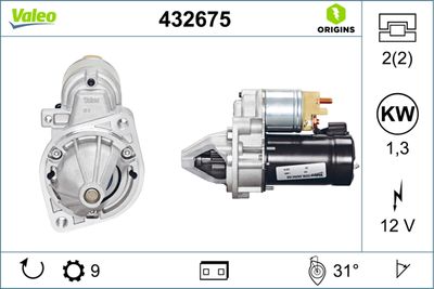 MARŞ MOTORU 12V 9DİŞ MERCEDES-BENZ 190 (W201) E-CLASS (W124)(S124)(A124)(C124)(W210) C-CLASS (W202)( W203) SPRINTER VITO – VL432675