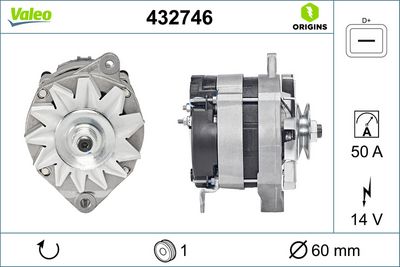 ALTERNATÖR CITROËN C25 PEUGEOT 205 I 504 505 J5 FIAT DUCATO 404 J7 J9 – VL432746