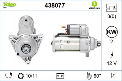 MARŞ MOTORU 12V 10 DIS 2,0KW TRANSPORTER T4 2,4- 2,5TDI 91>04 (BOSCH TYPE) – VL438077