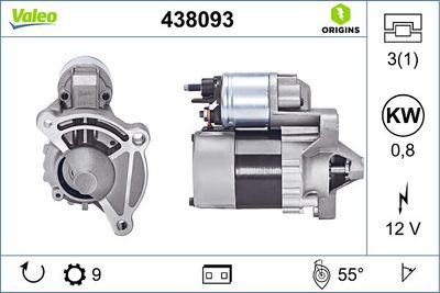 MARŞ MOTORU 12V 9DİŞ PEUGEOT 306 CITROËN SAXO BERLINGO 106 II C3 I PARTNER 206 307 C2 C4 1007 NEMO B IPPER 207 – VL438093