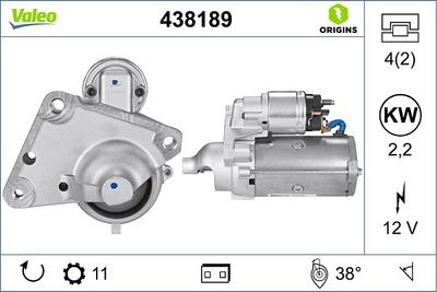 MARŞ MOTORU 12V 11DİŞ CITROËN C4 II PEUGEOT 508 I 5008  BERLINGO 208 I PARTNER  308 XSARA 307 206 C5  II 1007 C2 C3 207 C-ELYSEE 301 2008 – VL438189