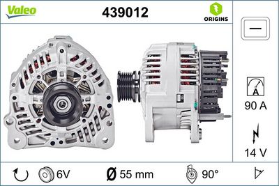 ALTERNATÖR 12V 90A AUDI 80 VW TRANSPORTER IV PASSAT A6 A4 POLO SKODA FELICIA I-II GOLF IV – VL439012