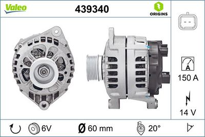 ALTERNATÖR 12V 150A CITROEN JUMPER- FIAT DUCATO- PEUGEOT BOXER 2,8 JTD/HDI – VL439340