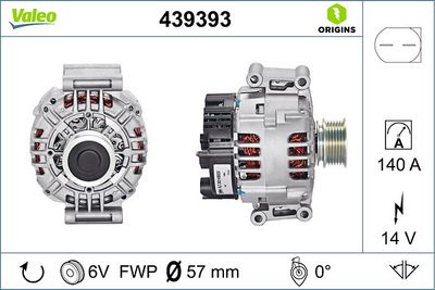 ALTERNATÖR 12V 140A VW PASSAT SKODA SUPERB II OCTAVIA II GOLF VI TIGUAN PASSAT A4 A6 A3 LEON – VL439393