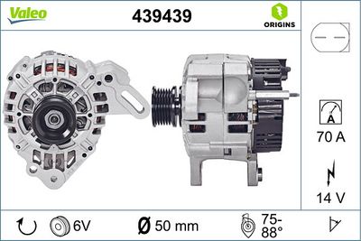 ALTERNATÖR 12V 70A SEAT IBIZA II-III CORDOBA SKODA FABIA I VW POLO SEAT CORDOBA – VL439439