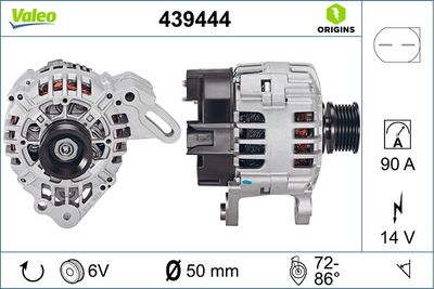ALTERNATÖR 12V 90A SKODA OCTAVIA II SEAT CORDOBA VW POLO FABIA I IBIZA III-IV GOLF V-VI CADDY III – VL439444