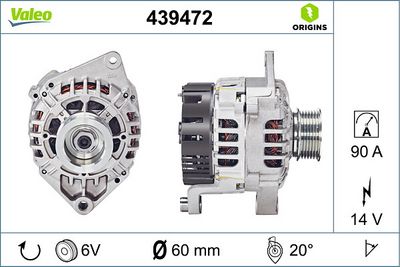 ALTERNATÖR 12V 90A CITROEN JUMPER-FIAT DUCATO PEUGEOT BOXER 2,3 JTD/2,8 JTD-HDI – VL439472