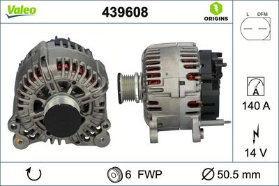 ALTERNATÖR 12V 140A SKODA SUPERB II AUDI A3 VW GOLF PASSAT TRANSPORTER V AMAROK – VL439608