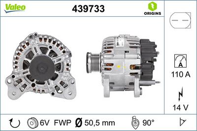 ALTERNATÖR VW JETTA IV GOLF VI A1 POLO SKODA YETI FABIA II OCTAVIA II A3 SEAT IBIZA IV CADDY III – VL439733