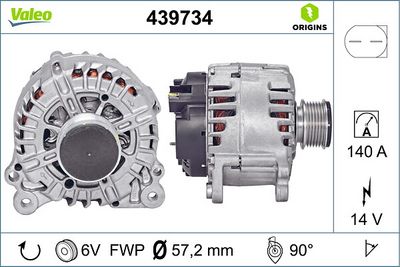 ALTERNATÖR SEAT IBIZA IV (6J1, 6P5)(6J8, 6P8)(6J5, 6P1) VW POLO (6R1, 6C1) SKODA FABIA II (542)(545) – VL439734
