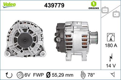 ALTERNATÖR CITROËN C4 II PEUGEOT 508 I FIAT SCUDO C5 III BERLINGO PARTNER 308 3008 207 BERLINGO – VL439779