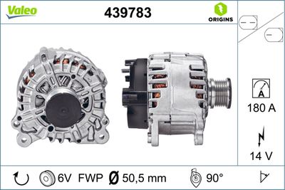 ALTERNATÖR VW CRAFTER SKODA YETI TRANSPORTER V-VI GOLF VII A3 OCTAVIA III PASSAT SUPERB III CADDY IV  TIGUAN – VL439783