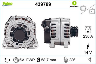 ALTERNATÖR CITROËN C4 Picasso I (UD_)  PEUGEOT 407 Coupe (6C_) C5 III (RD_) (RW_) C6 (TD_) – VL439789