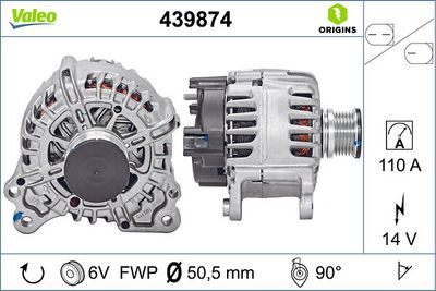 ALTERNATÖR 12V 110AH 1.6 TDI VW GOLF VII  VIII SEAT LEON SKODA OCTAVİA – VL439874