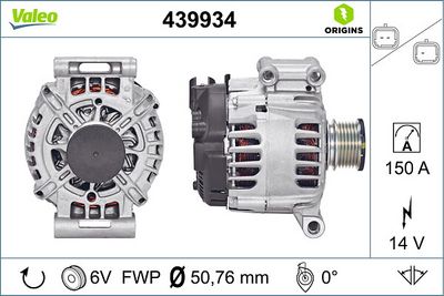 ALTERNATÖR CITROEN C4, PEUGEOT 308 1.6 L – VL439934