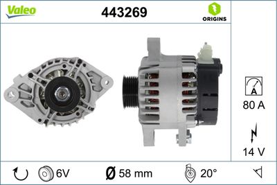 ALTERNATÖR CITROËN C1 (PM_, PN_)PEUGEOT 107 (PM_, PN_)TOYOTA AYGO (_B1_) – VL443269