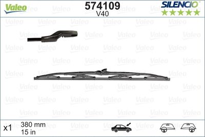 ARKA SİLECEK SÜPÜRGESİ FIESTA 86>12 P306 94>01 CIVIC 77>84 TOYOTA -ROVER -WV GOLF 2(YT), TRANSPORTER  ARKA, NISSAN VANETTE CARGO OLCU:380MM – VL574109