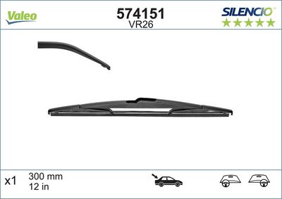 SİLECEK SÜPÜRGESİ 300MM ARKA CLIO III – VL574151