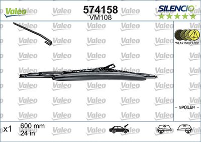 SİLECEK SÜPÜRGESİ 600MM RUZGARLIKLI LAGUNA-OPEL – VL574158