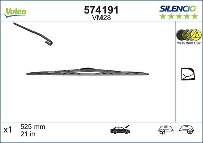SİLECEK SÜPÜRGESİ 525MM PASSAT V-AUDI A4 – VL574191