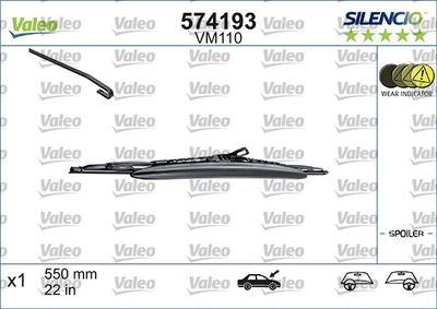 SİLECEK SPOİLERLİ X1 VM110 AUDI A4; A6; TT ST 550 – VL574193