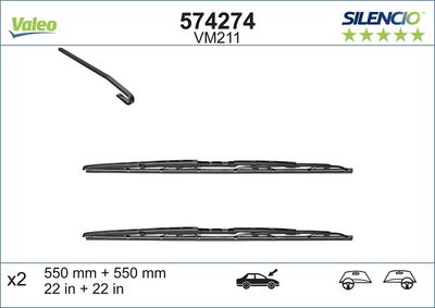 SİLECEK TAKIMI X2 VM211 AUDIA4 01>03 550+550 – VL574274