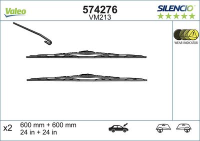 SİLECEK SÜPÜRGESİ (X2) MERIVA-ZAFIRA (600+600) – VL574276