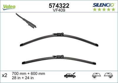 SİLECEK MUZ X2 VM409 XTRM CITROEN C4 700+600 – VL574322