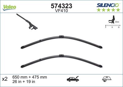SİLECEK MUZ X2 VM410 XTRM CITROEN C5 650+475 – VL574323
