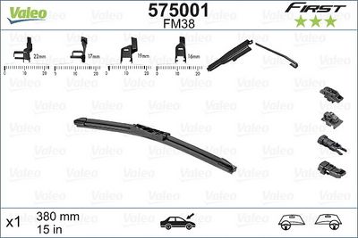 VALEO MUZ SİLECEK 380mm (4 APARATLI) (1 AD) – VL575001