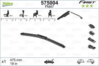 VALEO MUZ SİLECEK 475 mm (4 APARATLI) (1 AD) – VL575004