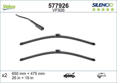 SİLECEK SUPURGESİ VF926 (X2) (650+475MM) (ÖN) MERCEDES-BENZ B-CLASS (W246, W242) ; MERCEDES-BENZ B-C LAS – VL577926