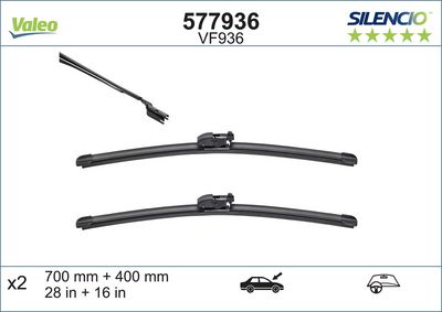 SİLECEK SUPURGESİ VF936 (X2) (700+400MM) (ÖN) TOYOTA PRIUS PLUS (_W4_) | GRAND PRIUS PLUS | PRIUS AL PHA – VL577936