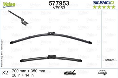SİLECEK SUPURGESİ X-TRM FLAT BLADE VM953 (X2) (710+345 MM) FORD FIESTA VII (04/17>) #DEĞER! – VL577953