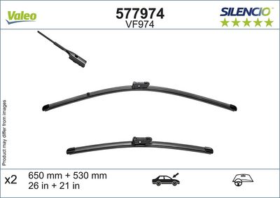 SİLECEK SUPURGESİ X-TRM FLAT BLADE VM974 (X2) (530+475 MM) PORSCHE CAYENNE (9YA) ; VW TOUAREG (CR7) #DEĞER! – VL577974