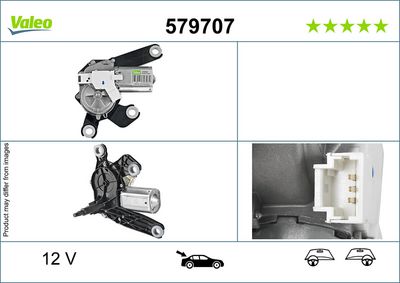 SİLECEK MOTORU PEUGEOT 307 02 > 09 ARKA – VL579707