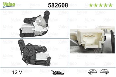 SİLECEK MOTORU (ARKA) CITROEN C4, C4 ENTREPRİSE (09/10>), DS4 (04/11>), DS5, DS5 HYBRİD (10/11); PEU – VL582608