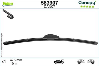 CAN07 MUZ SİLECEK SÜPÜRGESİ 475mm Hook TİPİ ADAPTÖR – VL583907