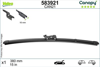 CAN21 MUZ SİLECEK SÜPÜRGESİ 380mm PY TİPİ ADAPTÖR – VL583921