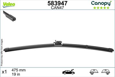 CAN47 MUZ SİLECEK SÜPÜRGESİ 475mm E TİPİ ADAPTÖR – VL583947